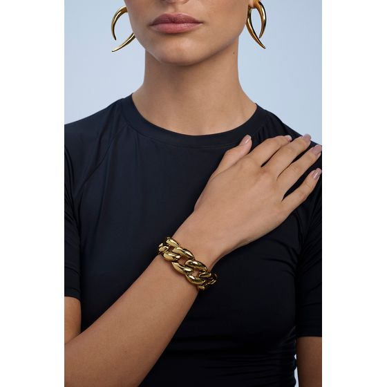 Pulseira Grume Lisa Classics Ouro Vintage